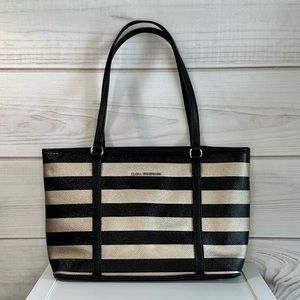 Dana Buchman Gold & Black Striped Handbag